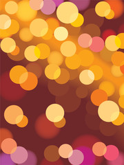 abstract background with bokeh lights