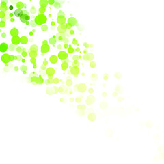 Bubbles Circle Dots Unique Green Bright Vector Background