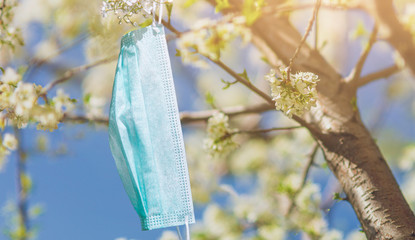 isolation during spring and summer concept