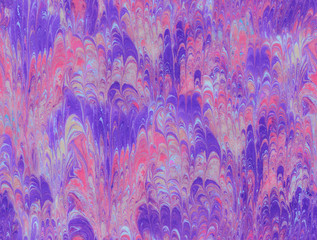 Watercolor marbling. Suminagashi ink art pattern.