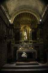 Statue of the Black Madonna of Loreto in Marche, Italy