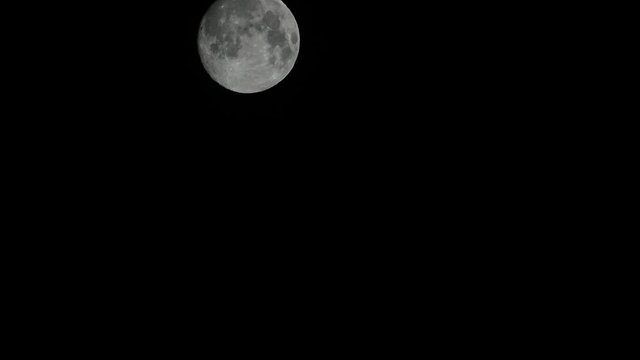 super moon, full moon descending