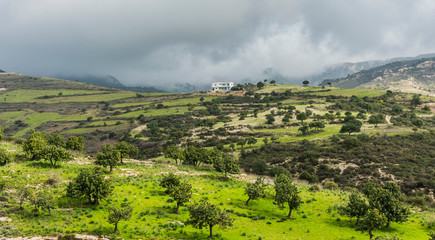 Fototapeta na wymiar Hills near Peyia, Cyprus