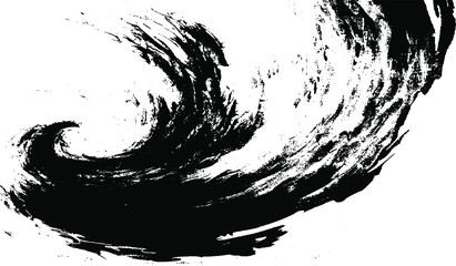 Vector brush sroke texture. Distressed uneven grunge background. Abstract distressed vector illustration. Overlay over any design to create interesting effect and depth. Black isolated on white. EPS10