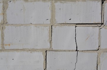 foam blocks background texture with crack