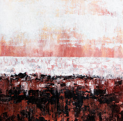 abstract red textured acrylic painting
