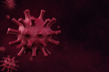 Corona Virus banner - Microbiology And Virology Concept.