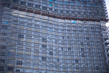 Construction of a business center.