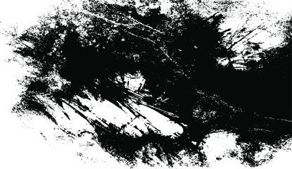 Cracked Surface Grunge Texture Vector. Uneven Overlay. Distressed Grungy Effect. Vector Illustration.Black Isolated on White Background. EPS 10.