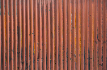 Background of siding paint and rusty old metal.