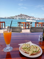 breakfast by the sea in ibiza
