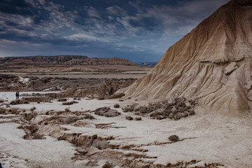 Bardenas Reales de Navarra in the North of Spain with desert landscape © Erol