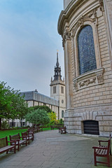 Obraz premium St Lawrence Jewry next Guildhall church at City of London