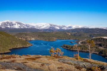 Spring in Velfjorden Brønnøy municipality. Nordland county in northern Norway © Gunnar E Nilsen