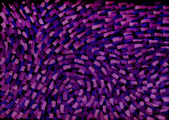 Fototapeta premium freehand abstract background with living materials, purple wave strokes on a black background