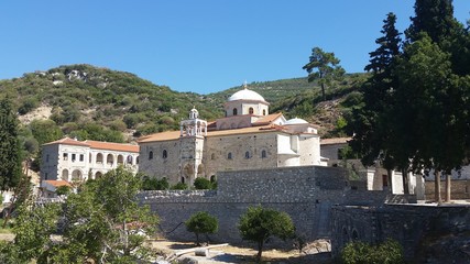 Fototapeta na wymiar Monastery in the Mountains