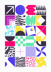 Digital Collage Vector Pattern Design