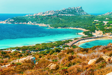 Beach Capo Testa in Santa Teresa Gallura Sardinia Italy