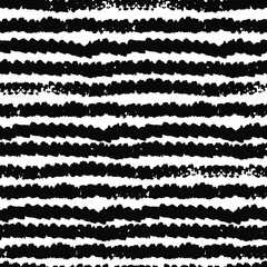 Obraz premium Black and white seamless pattern texture drawing for background, vector graphics.