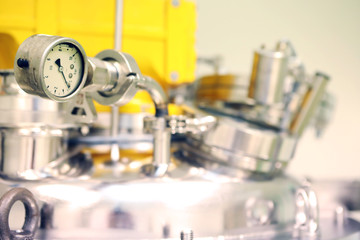 Reactors of suspensions and solutions. Manufacture of pharmaceutical industry. Production of suspensions, solutions for tablets. Reactor for manufacturing liquid, Clean room, Pharmaceutical plant