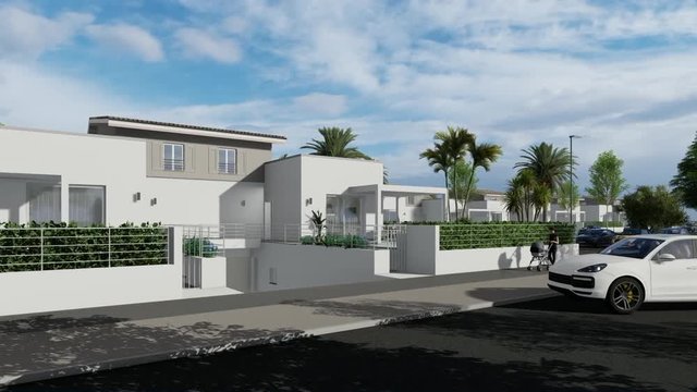 3D Photorealistic rendering for exterior and interior house, Render a realistic scene  with Archicad software