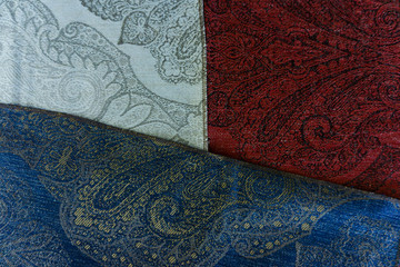 Ethnic Indian Fabrics Texture for background