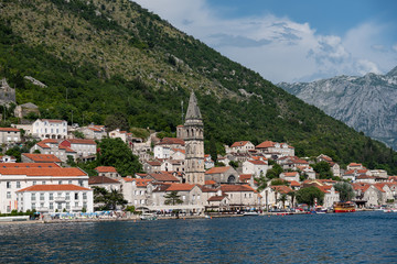 Fototapeta premium Perast, a town in the Bay of Kotor.