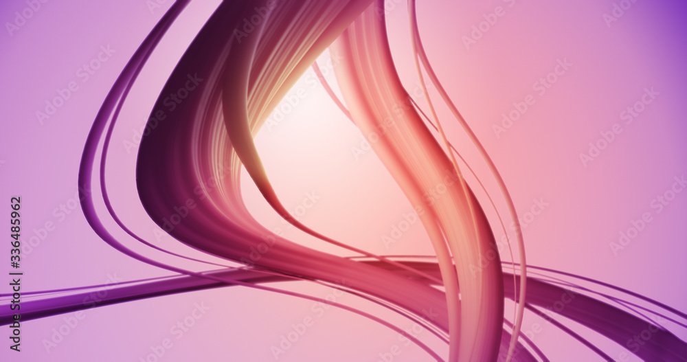 Poster abstract twisted lines. beautiful swirls, bright turbulence curls. smooth modern background design. 