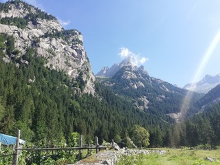 mountain landscape in the alps