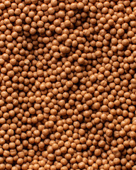 Background abstract texture sweet chocolate balls macro