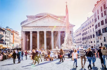 Fotobehang Pantheon in Rome  © ndaumes