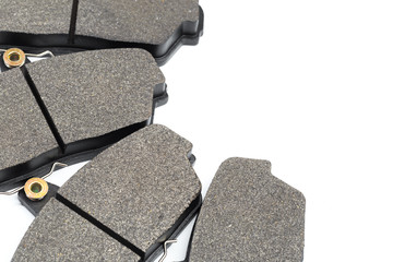 brake pads isolated on white baclkground.