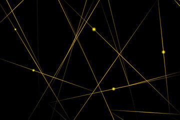 Abstract black with gold lines, triangles background modern design. Vector illustration EPS 10.