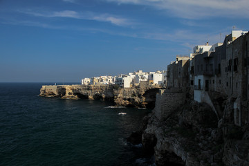 marine view of the city of Polignano a Mare