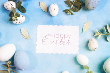 Easter background with Easter eggs