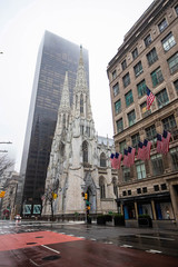 Fototapeta premium New York City, NY / USA - 3/29/2020: Empty streets of New York City during Coronavirus quarantine