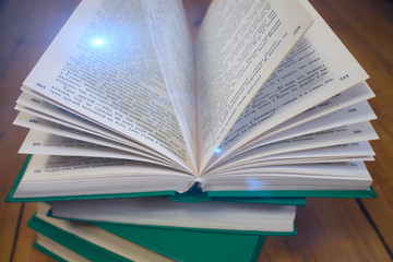 open book on the desk