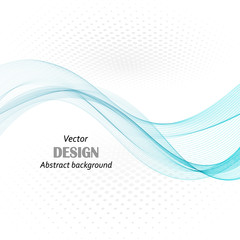 abstract blue business technology colorful wave vector background
