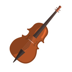Fototapeta na wymiar Cello flat icon. Concert, classical music, symphony orchestra. Musical instruments concept. illustration can be used for topics like music, leisure, art