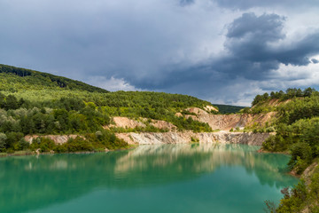 Obraz premium flooded former mine near Skrabske. Slovakia