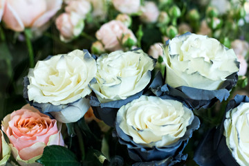 A bouquet of beautiful flowers - roses.