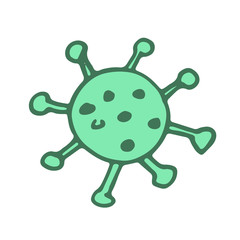 Obraz premium Set of hand lettering with quarantine and coronavirus tips. Different quotes vector in hand drawn style. Phrases for social networks, flyers, stickers