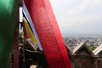 Prayer Flags in wind