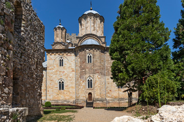 Fototapeta na wymiar Medieval Manasija monastery, Serbia
