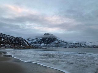 Traveling in the arctic, Norway Tromsø, Snow cold and solitude