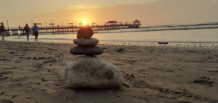 beach at sunset