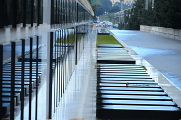 People and The tourists visiting Alley of Martyrs on anniversary of 20th January tragedy when...