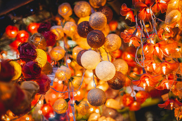 red and yellow Christmas toys