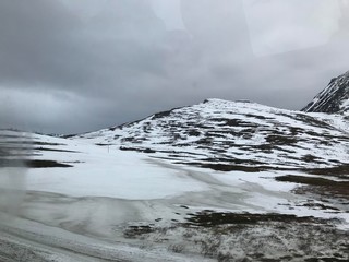 Traveling in the arctic, Norway Tromsø, Snow cold and solitude
