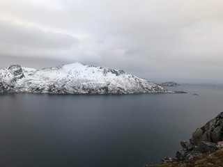 Traveling in the arctic, Norway Tromsø, Snow cold and solitude